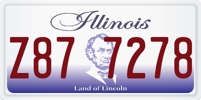 IL license plate Z877278