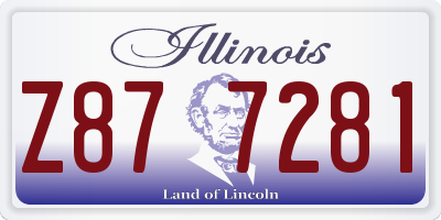 IL license plate Z877281