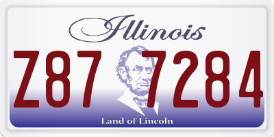 IL license plate Z877284