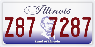 IL license plate Z877287
