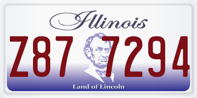 IL license plate Z877294