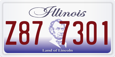 IL license plate Z877301