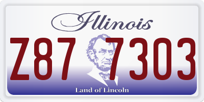 IL license plate Z877303