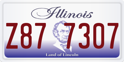 IL license plate Z877307