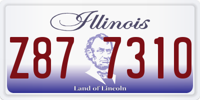 IL license plate Z877310