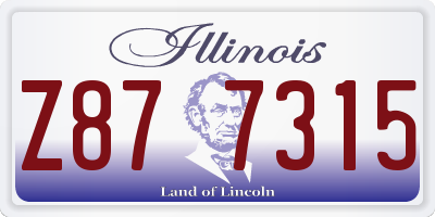 IL license plate Z877315