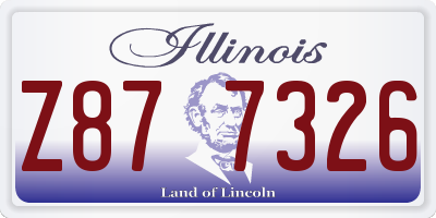 IL license plate Z877326