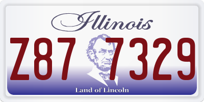 IL license plate Z877329