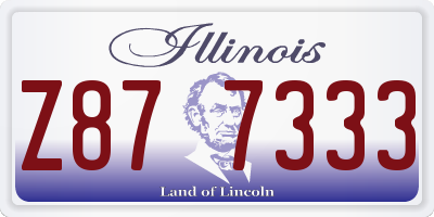 IL license plate Z877333