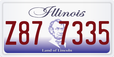 IL license plate Z877335