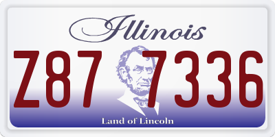 IL license plate Z877336
