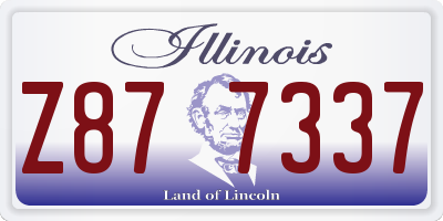 IL license plate Z877337