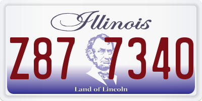 IL license plate Z877340