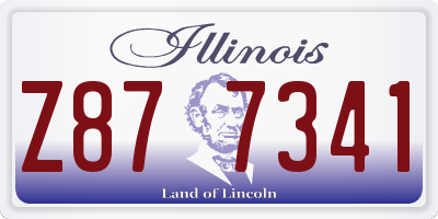 IL license plate Z877341