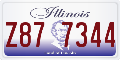 IL license plate Z877344