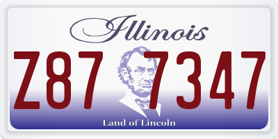 IL license plate Z877347