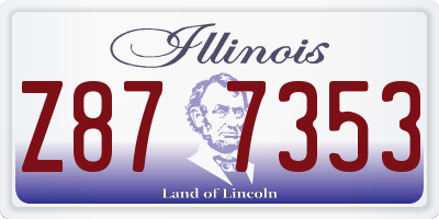 IL license plate Z877353