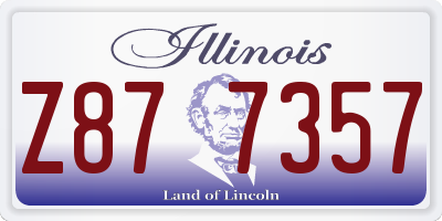 IL license plate Z877357