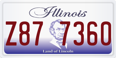 IL license plate Z877360