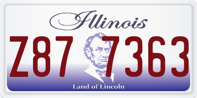 IL license plate Z877363