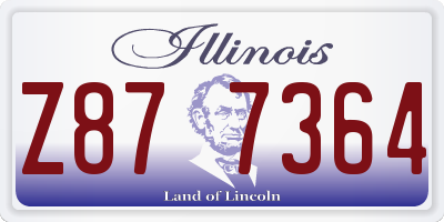 IL license plate Z877364