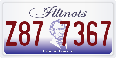 IL license plate Z877367