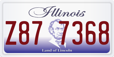 IL license plate Z877368