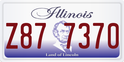 IL license plate Z877370