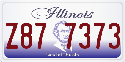 IL license plate Z877373