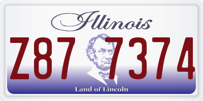 IL license plate Z877374