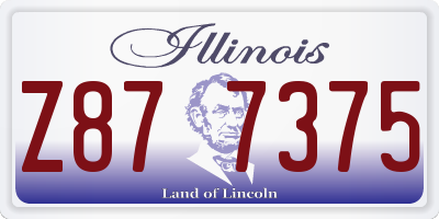 IL license plate Z877375