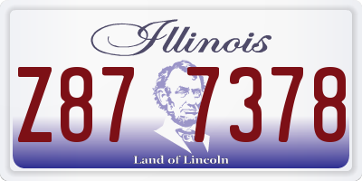 IL license plate Z877378