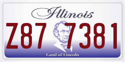 IL license plate Z877381
