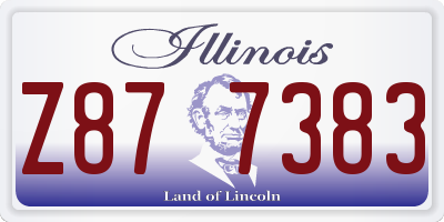 IL license plate Z877383
