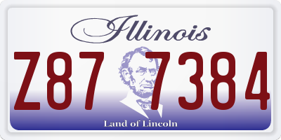 IL license plate Z877384