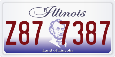 IL license plate Z877387