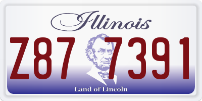 IL license plate Z877391