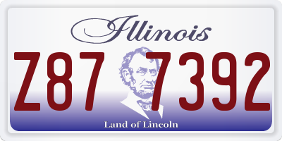 IL license plate Z877392