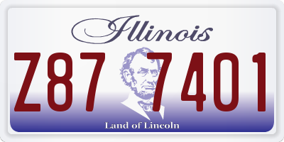 IL license plate Z877401