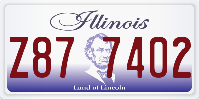 IL license plate Z877402