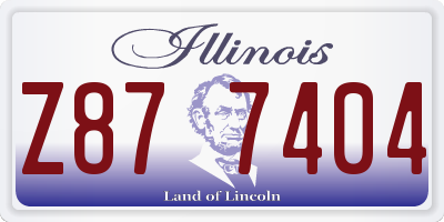 IL license plate Z877404