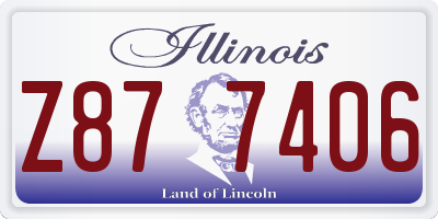 IL license plate Z877406