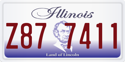 IL license plate Z877411