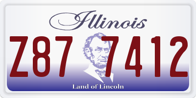 IL license plate Z877412