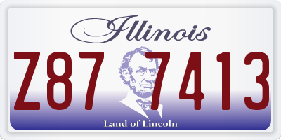 IL license plate Z877413