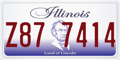 IL license plate Z877414