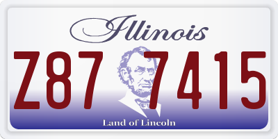 IL license plate Z877415