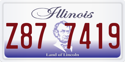 IL license plate Z877419