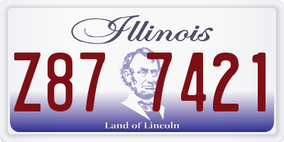 IL license plate Z877421