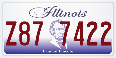 IL license plate Z877422